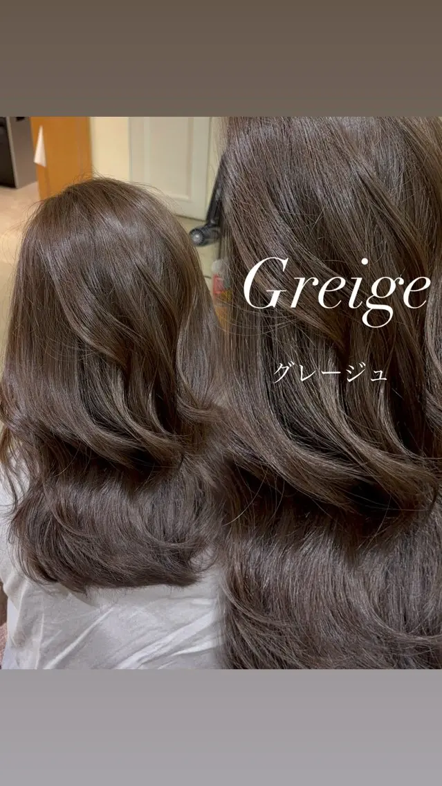 カラー 透明感カラー グレージュ ヘアカラー トリートメント 透明感カラー/髪質改 善/オリーブ/ayaのヘアスタイル