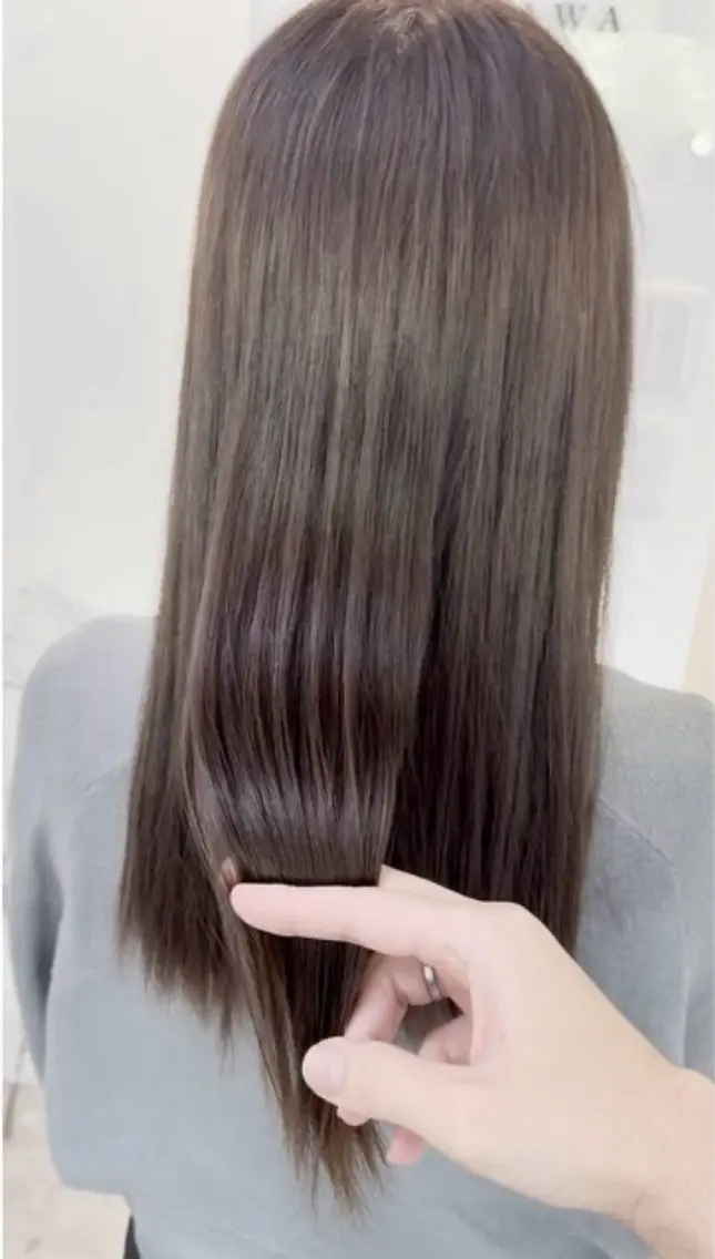カラー 髪質改善 カット ヘアカラー トリートメント PEIGE OKINAWAのヘアスタイル