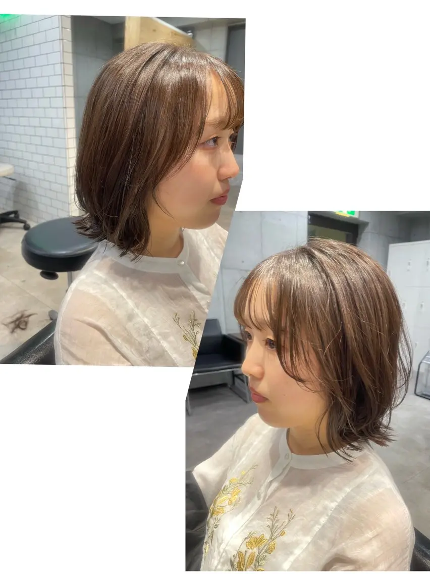 ミディアム ウルフカット カット ヘアカラー トリートメント 💫newi💫村上 孝一のヘアスタイル