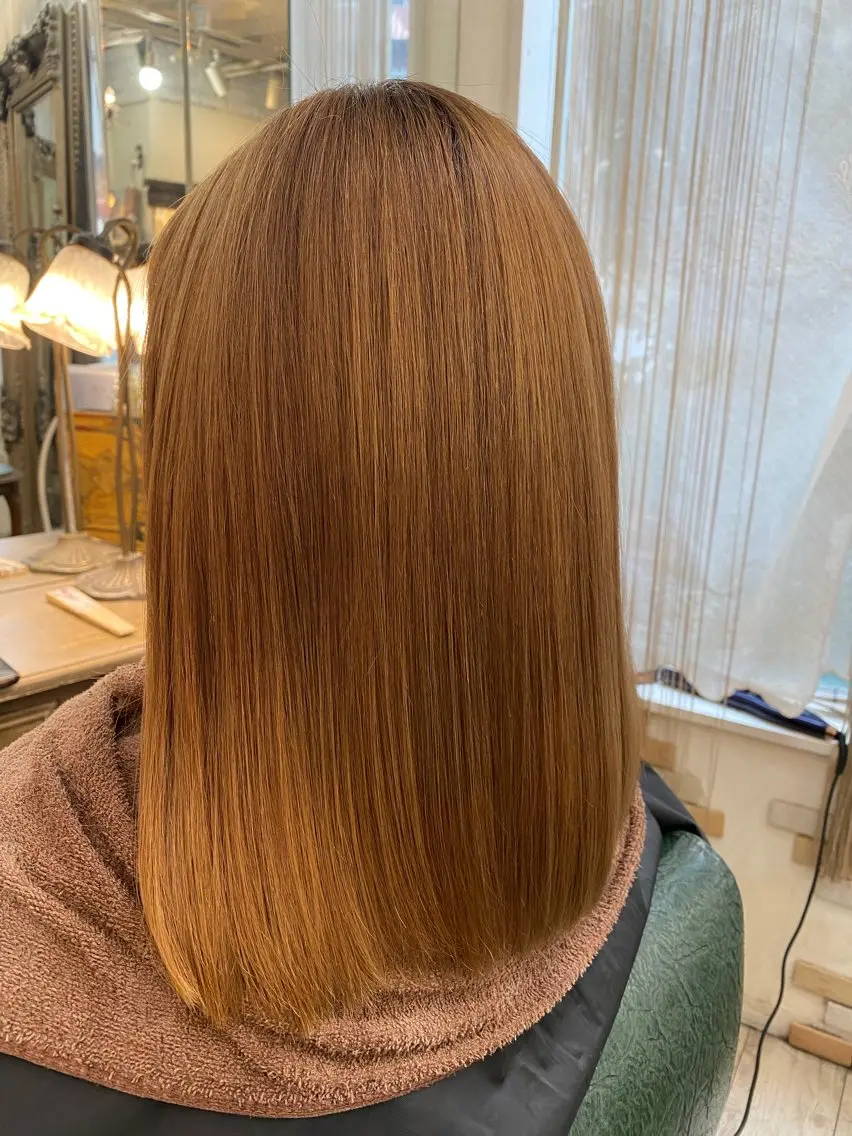 ミディアム 縮毛矯正 新宿御苑/ショート ショートボブ/山口のヘアスタイル