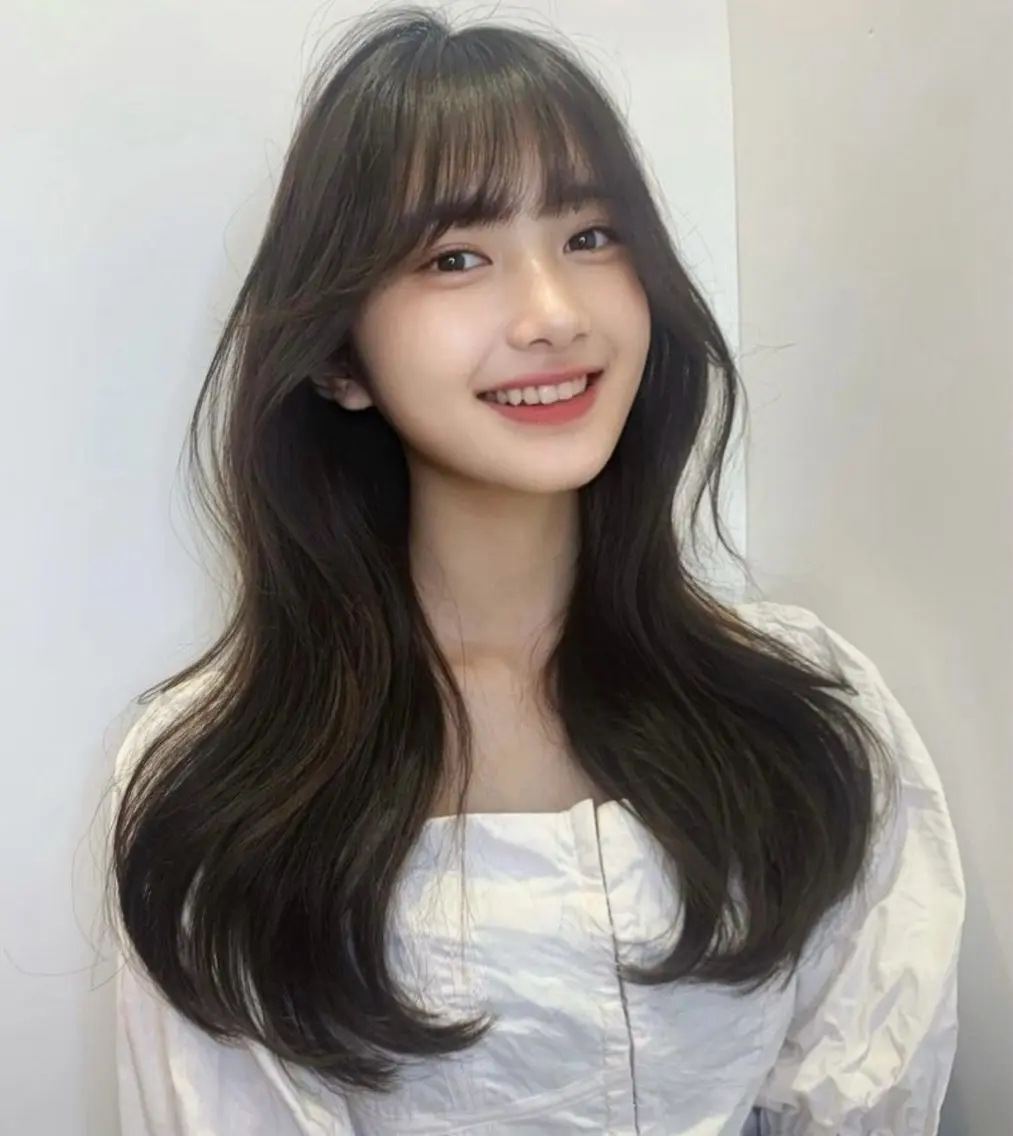 ロング カット ヘアカラー トリートメント 韓国風✨髪質改善✨ 縮毛矯正✨松浦知奈美のヘアスタイル