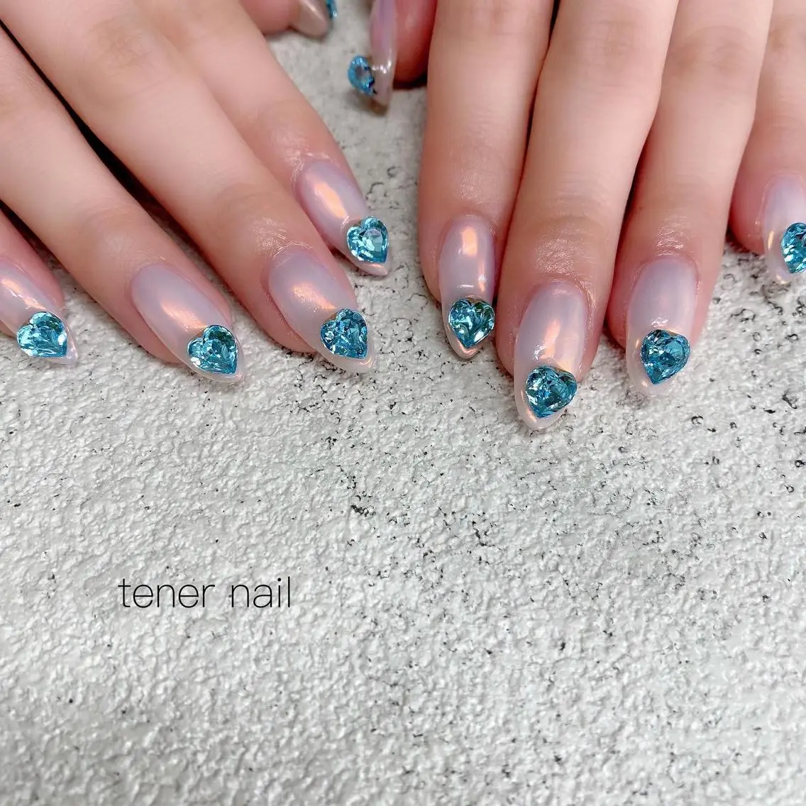 ネイル オーロラネイル ピンク テネルネイル tener nailのネイルデザイン