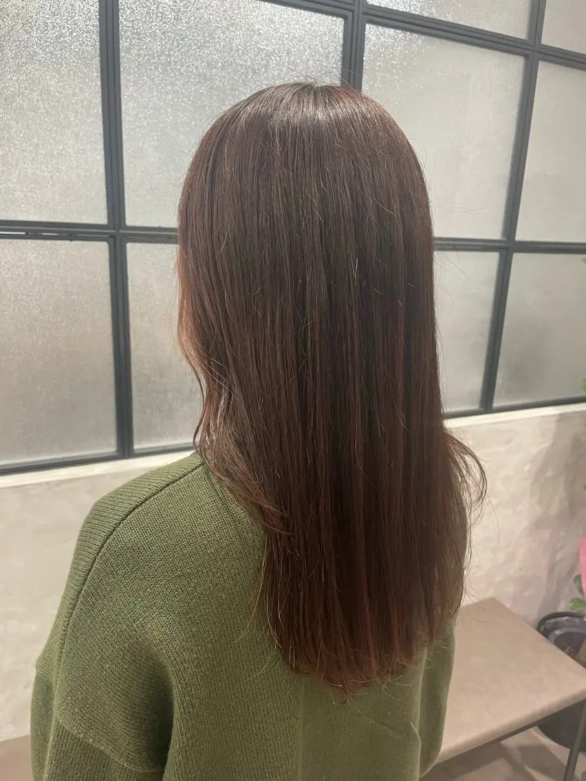 カラー ブラウンカラー モカブラウン 山田 紗穂のヘアスタイル