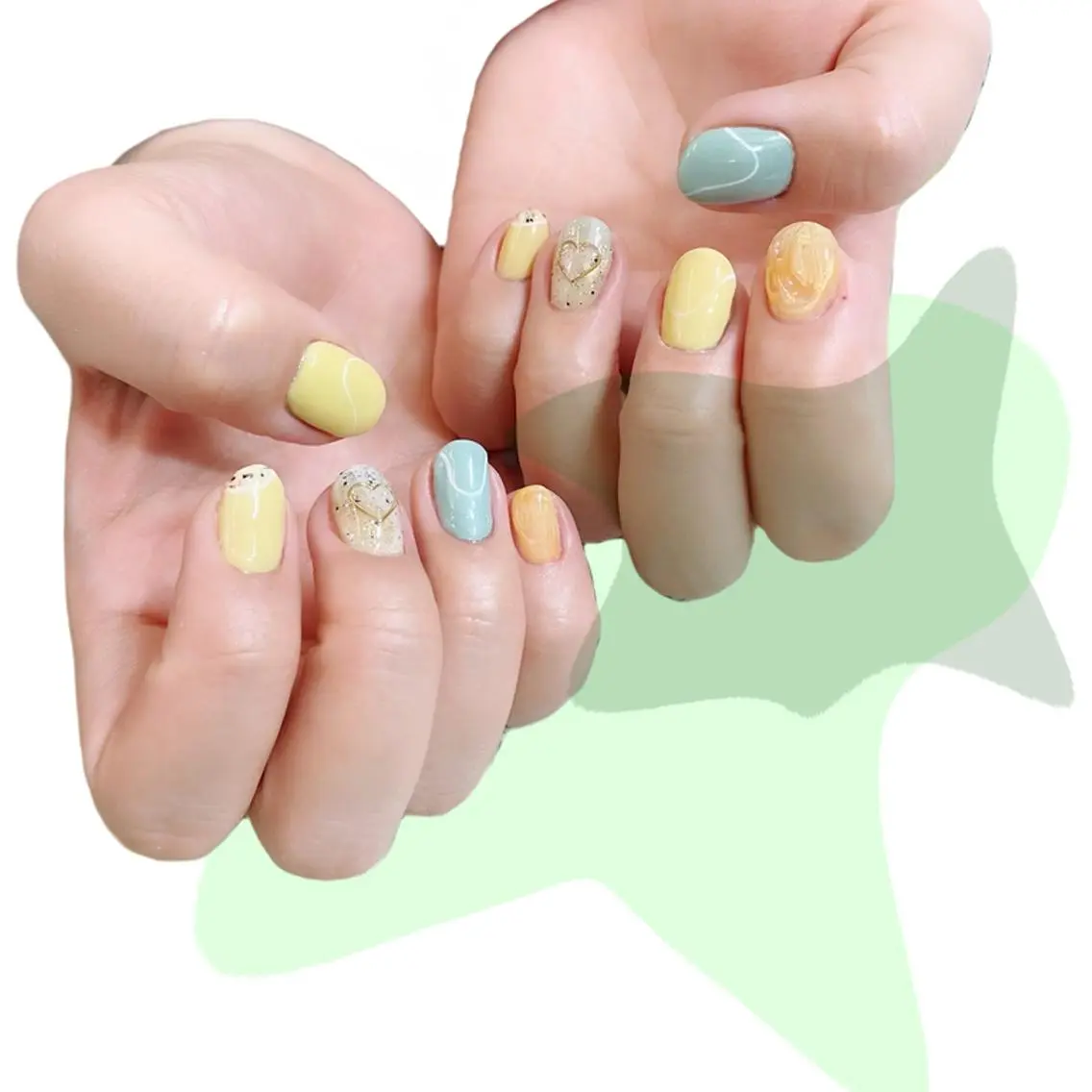 ネイル オーロラネイル 氷ネイル・うるうるネイル 韓国ネイル マグネットネイル ミラーネイル VOLLMOND nailのネイルデザイン