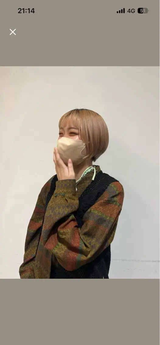 ショート カラー 横山 心優のヘアスタイル