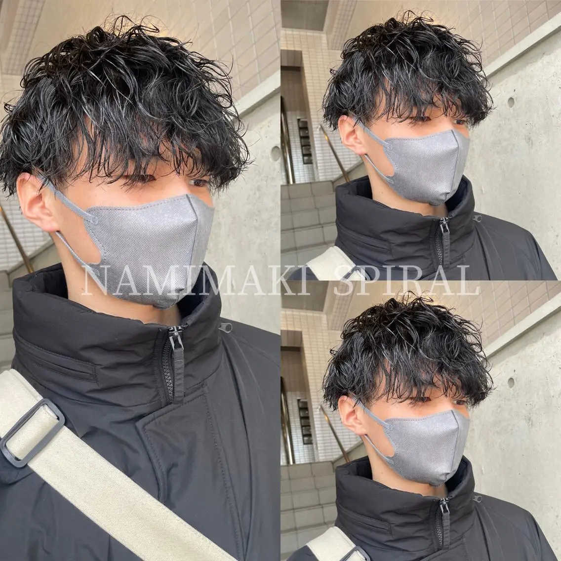 パーマ メンズ カット パーマ 大阪メンズ 美容師井上智博のヘアスタイル