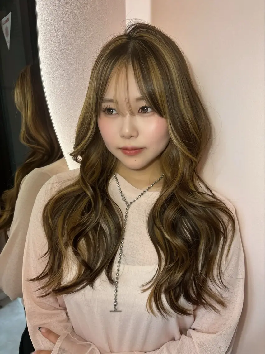 カラー トリートメント YOLO 渋谷 nanamiのヘアスタイル