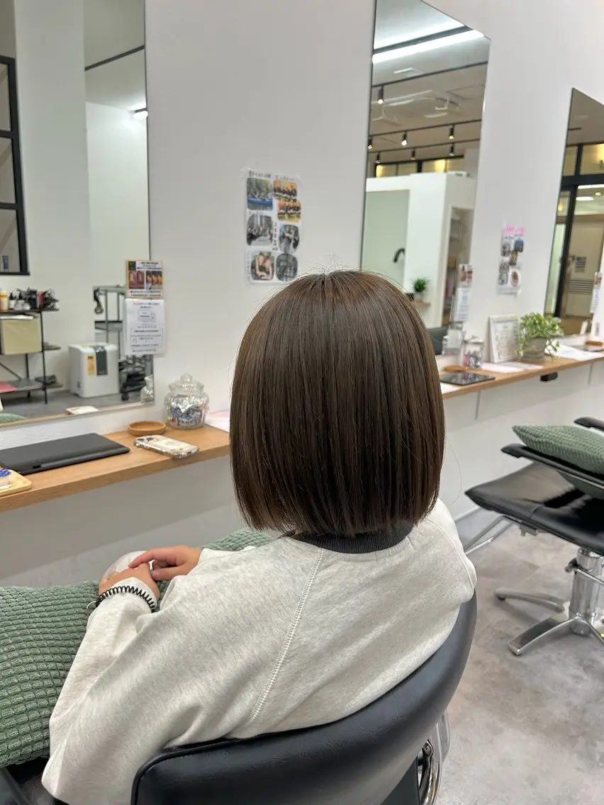 カラー ブラウンカラー 透明感カラー ヘアカラー 齋藤 真帆のヘアスタイル