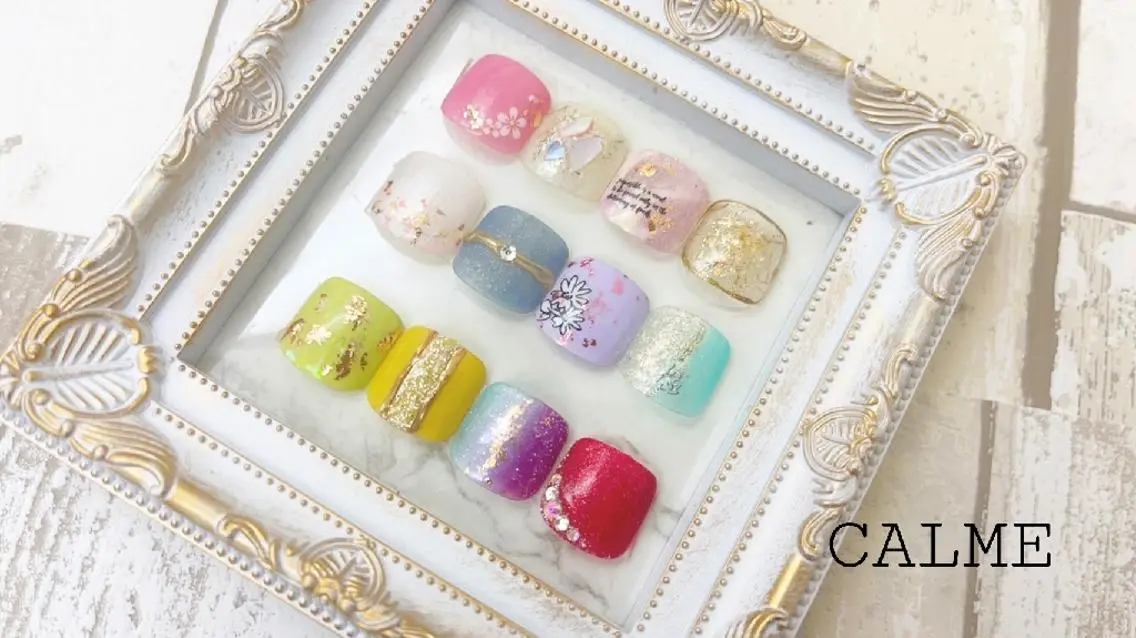ネイル フットネイル フットネイル CALME ♡のネイルデザイン