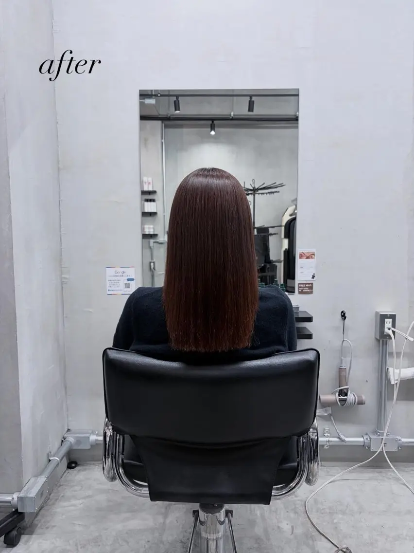 ロング カラー パーマ Riho カットモデル様募集中のヘアスタイル