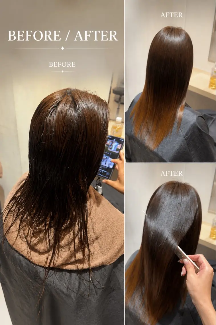 縮毛矯正 松岡 和香のヘアスタイル