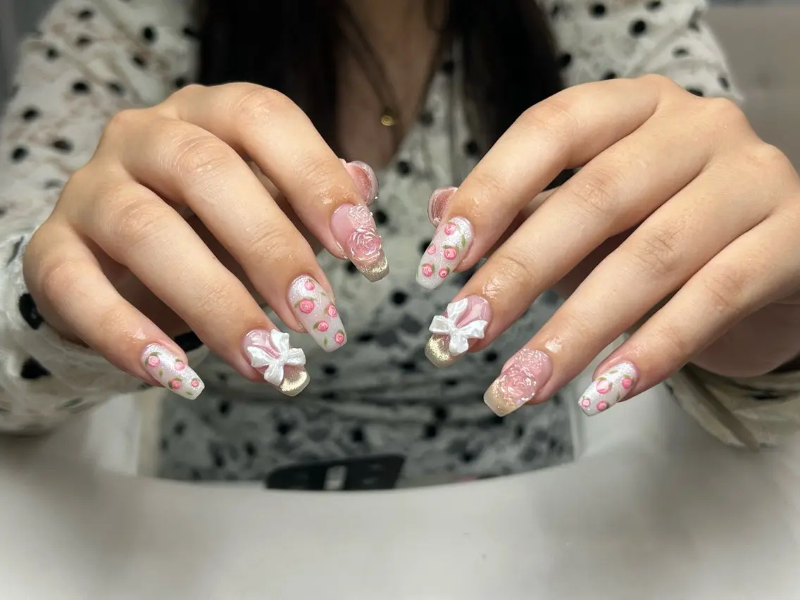 ミディアム ハンドネイル 28nails. 宮崎のネイルデザイン