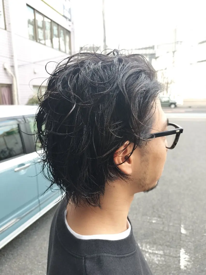 メンズ カット パーマ 久保西🐶 Hirokiのヘアスタイル
