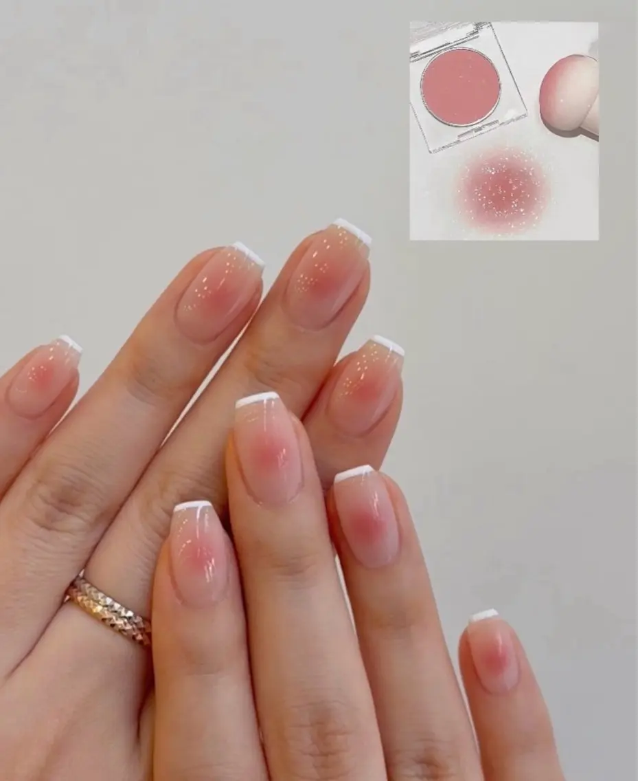 ネイル アートネイル チークネイル クリアネイル 長さ出し フットネイル NailSalon✨ Écrinエクランのネイルデザイン