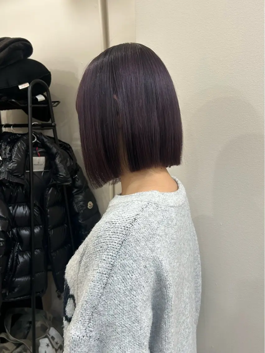 ショート カット ヘアカラー トリートメント えり 堀江/ボブ /レイヤー/艶髪のヘアスタイル