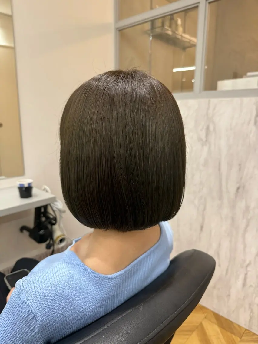 【✨人気Mo.2✨】.⋆𝜗𝜚盛れる似合わせカット+ケラチンinヘアカラー+2STEPトリートメント🤍𐙚の写真