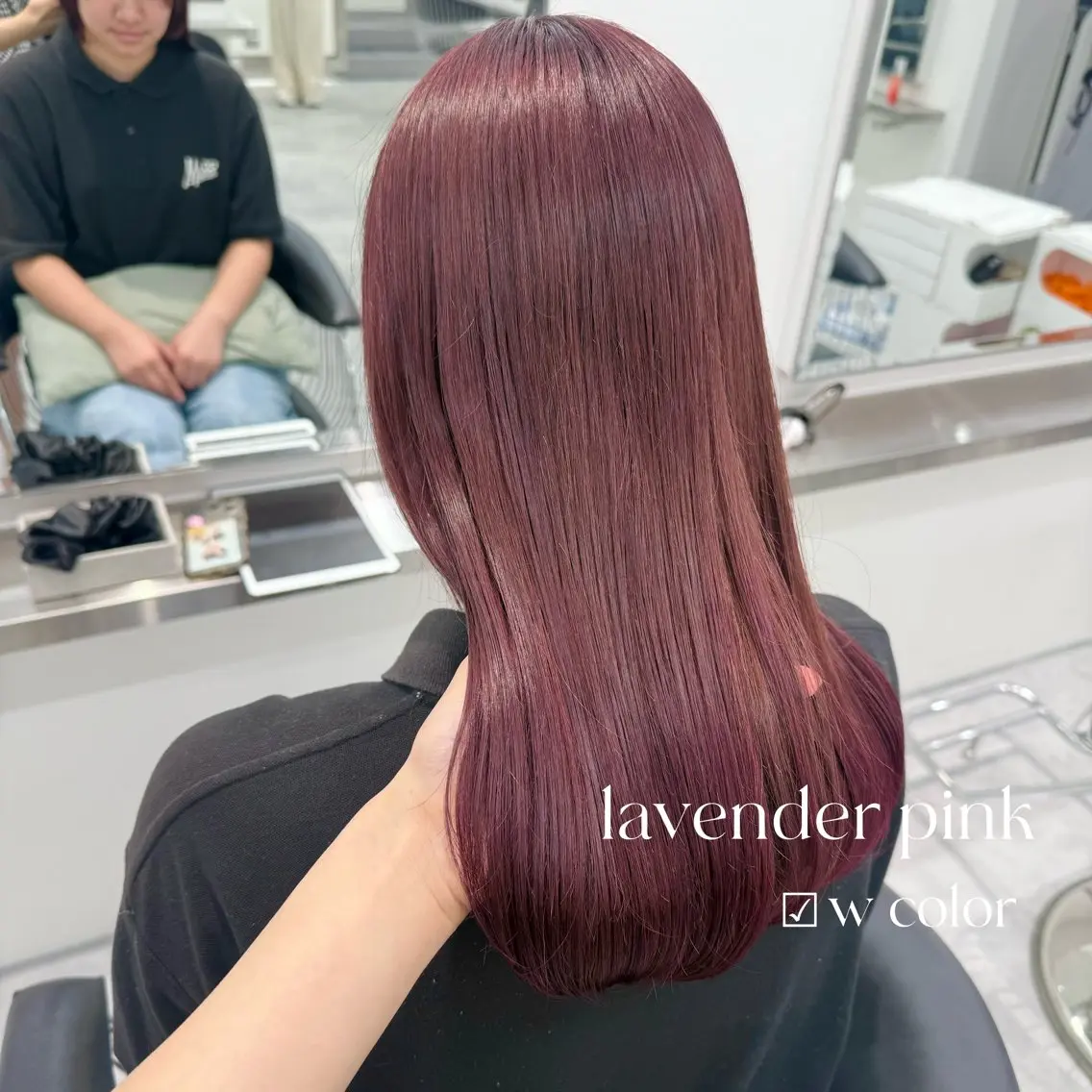 セミロング カラー ヘアカラー ParveMix￤ 大賀さつき🍨🤍のヘアスタイル