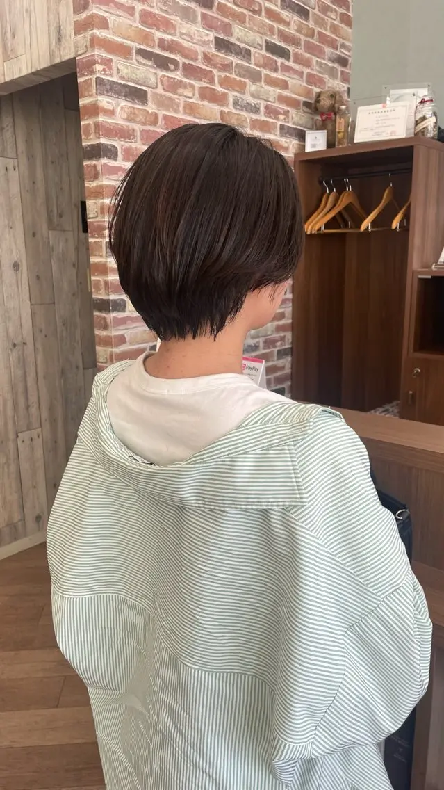 ショート ショートヘア シミズ カエデ🍁のヘアスタイル