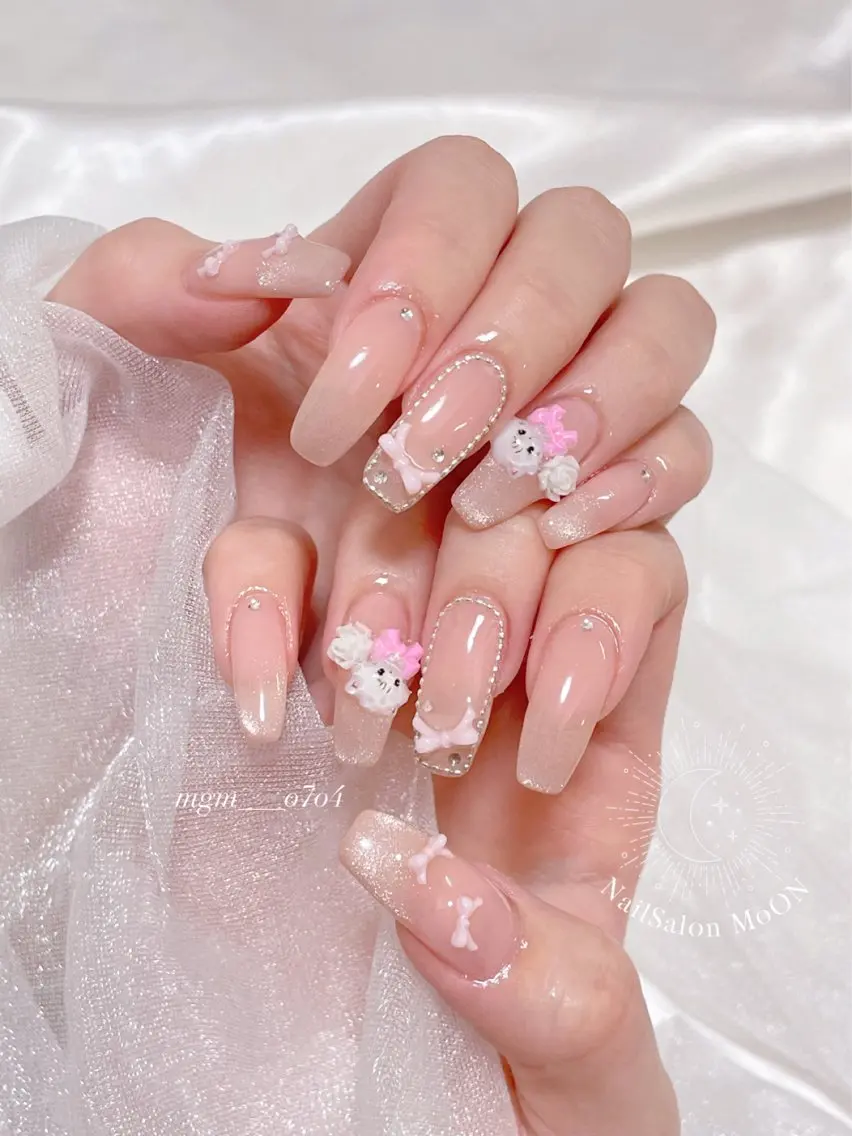 ネイル ハンドネイル ハンドケア MoON...❤︎ MeGuのネイルデザイン