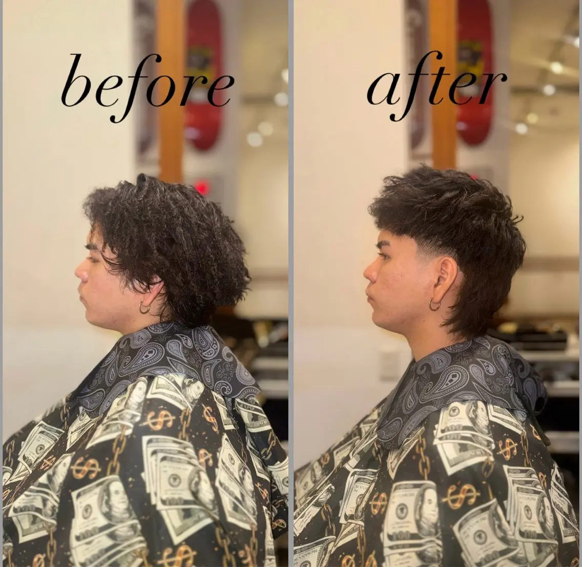 メンズ メンズウルフカット マレットヘア ウルフカット カット 生盛 一郎のヘアスタイル