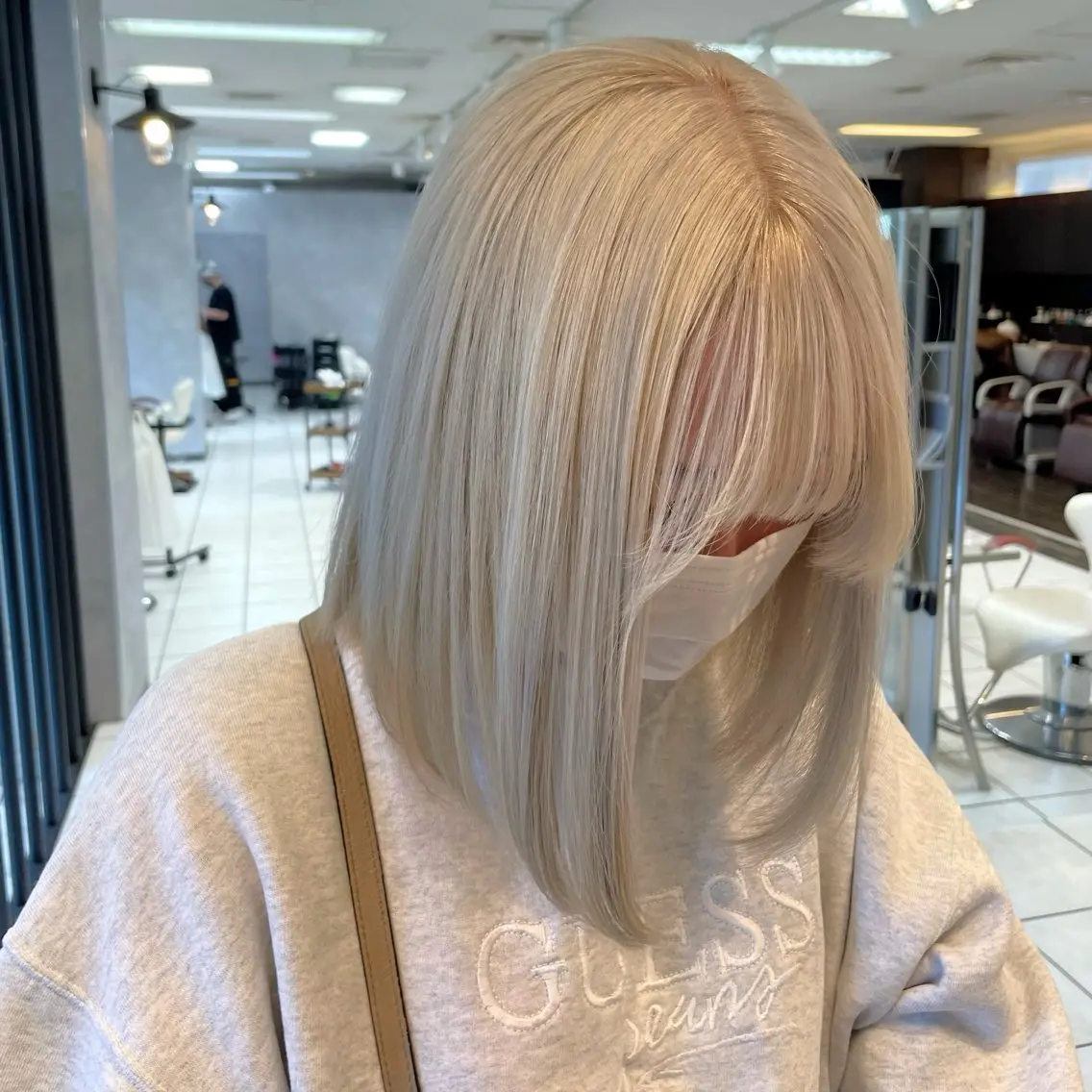 【ダメージケア重視】ダメージ90%減ブリーチ+集中補修トリートメント🤍✨¥11000の写真
