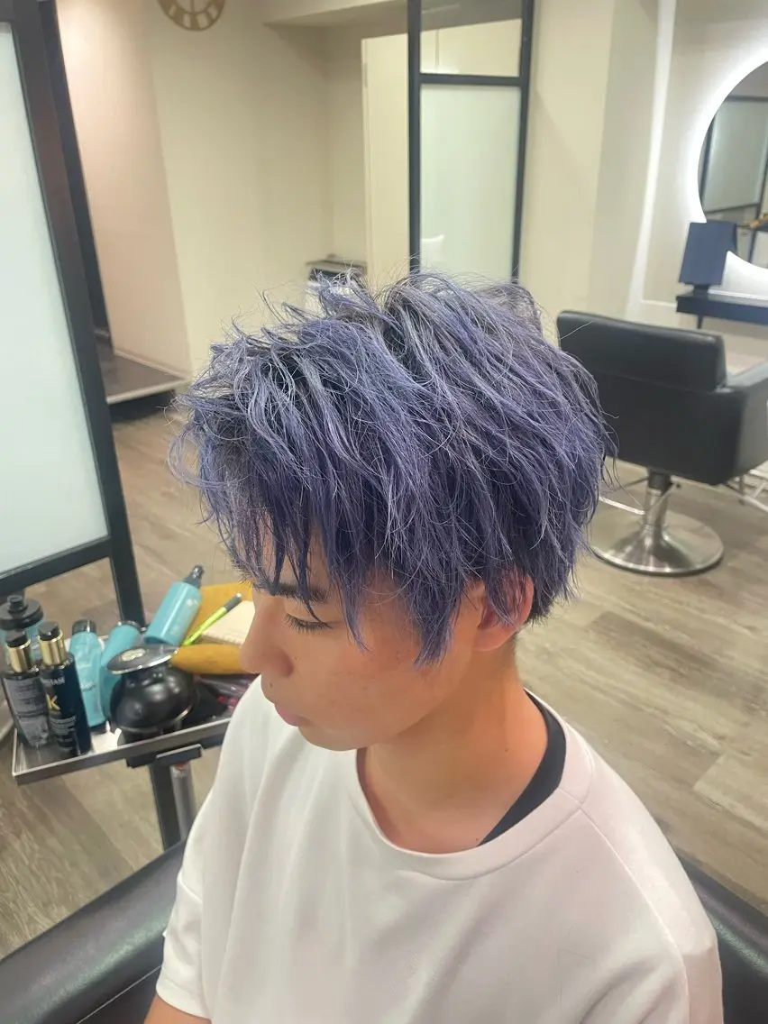 カラー パーマ メンズ パーマ 樅木 恒毅のヘアスタイル