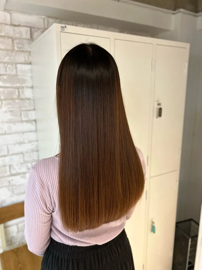 ロング 縮毛矯正 Ogane Mikotoのヘアスタイル