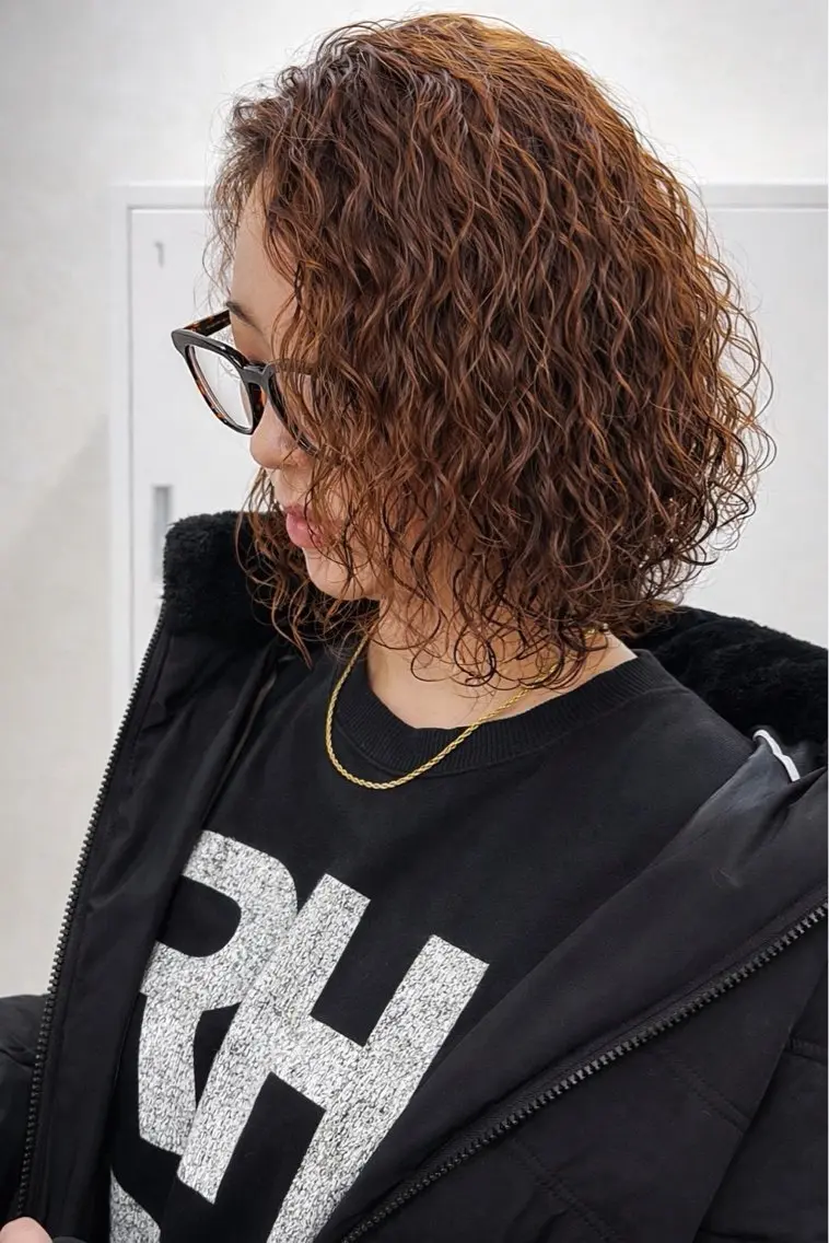ミディアム ミディアムパーマ 🏁片倉 玲旺🏁のヘアスタイル