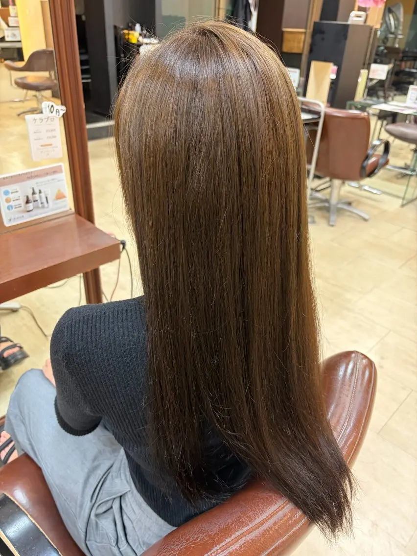 ロング カラー ヘアカラー 西村 瑠菜のヘアスタイル