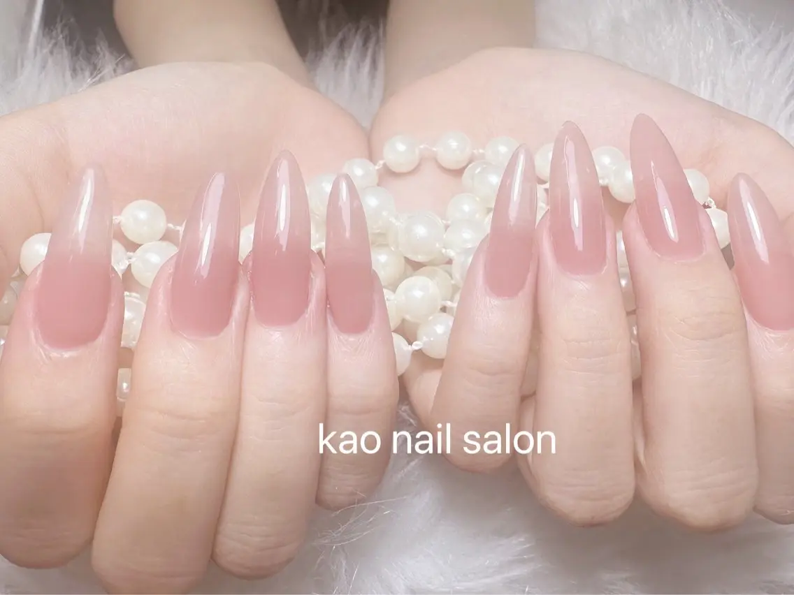 ネイル ハンドネイル kao パラジェル スカルプ/長さだしのネイルデザイン