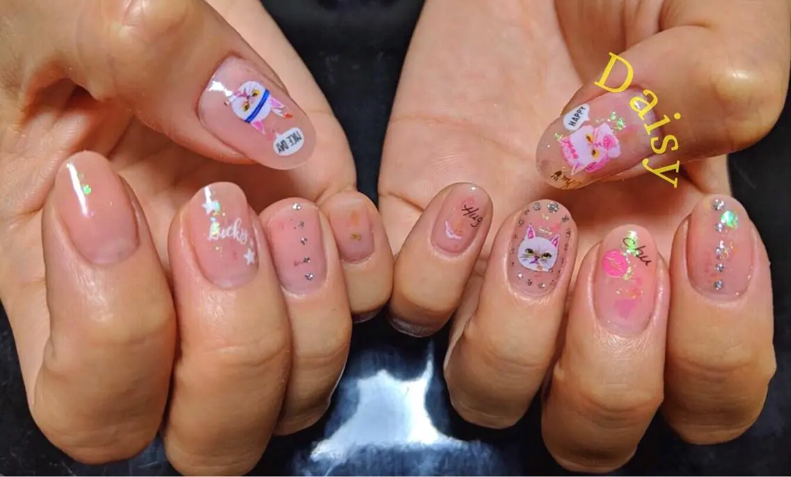 ネイル ピンク ピンクベージュ シンプルネイル ハンドネイル nouva nailsのネイルデザイン