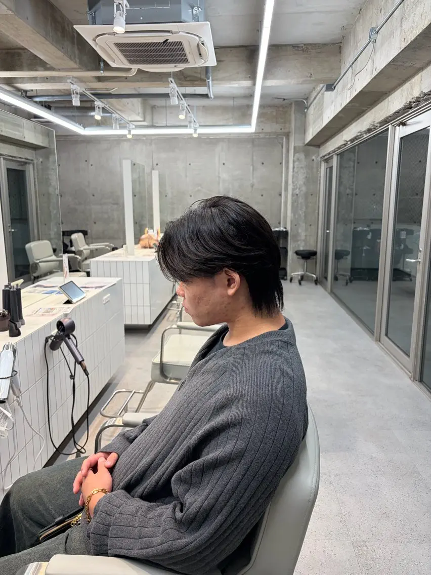 ミディアム メンズ Riku メンズカットのヘアスタイル
