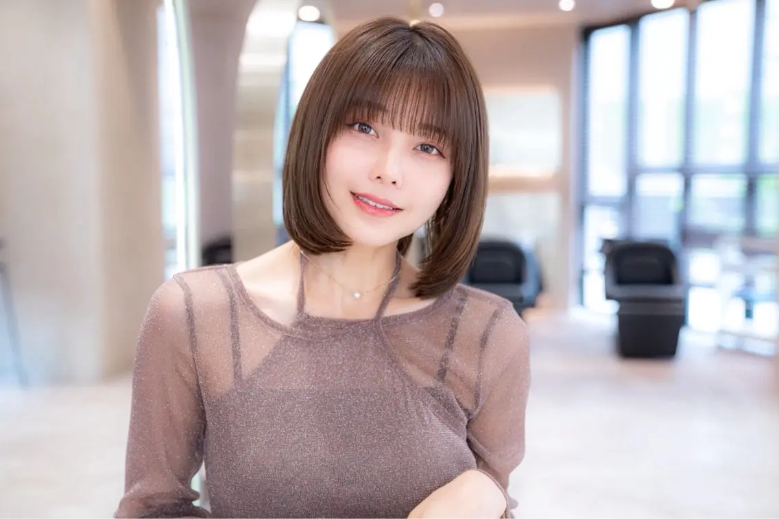 ミディアム カラー ブラウンカラー 韓国風ヘア 韓国ヘア/ブリーチ そーた/渋谷駅のヘアスタイル
