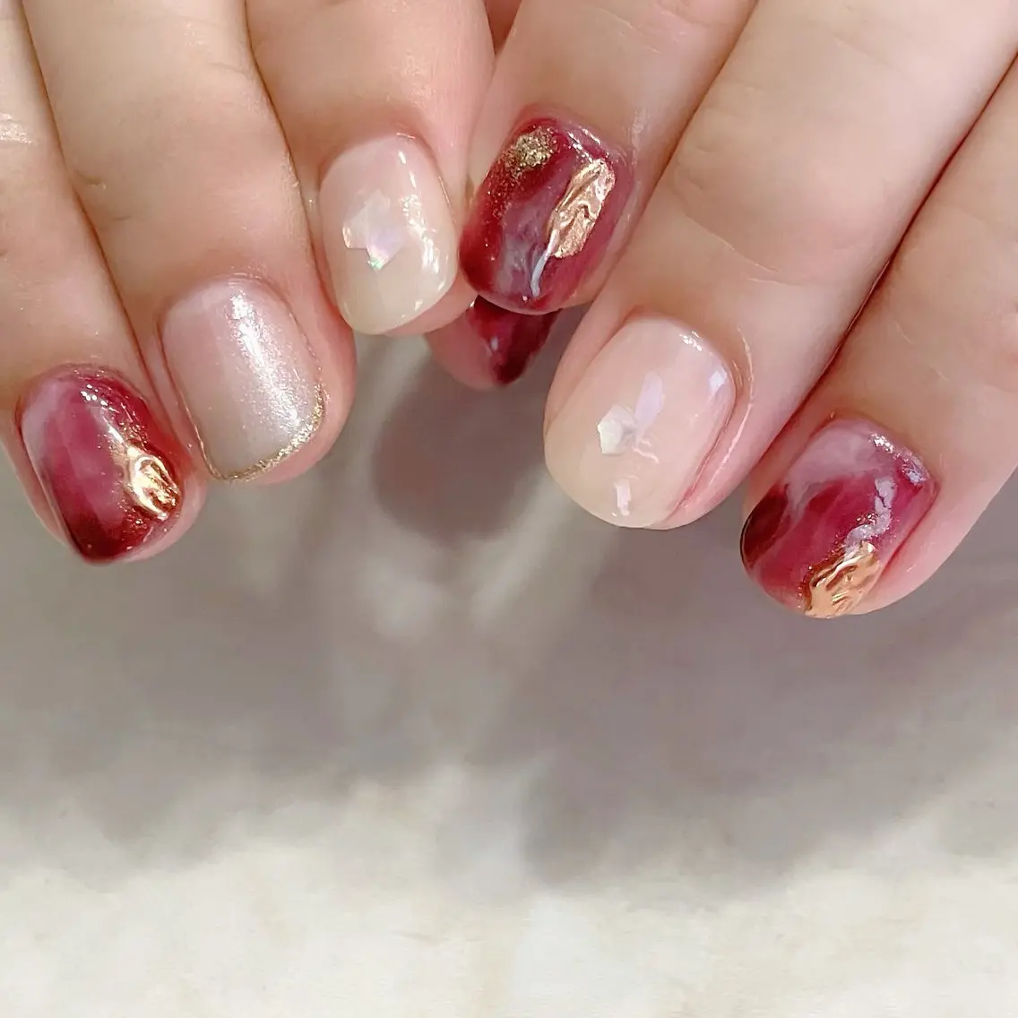 ネイル ハンドネイル shiro ハルカのネイルデザイン