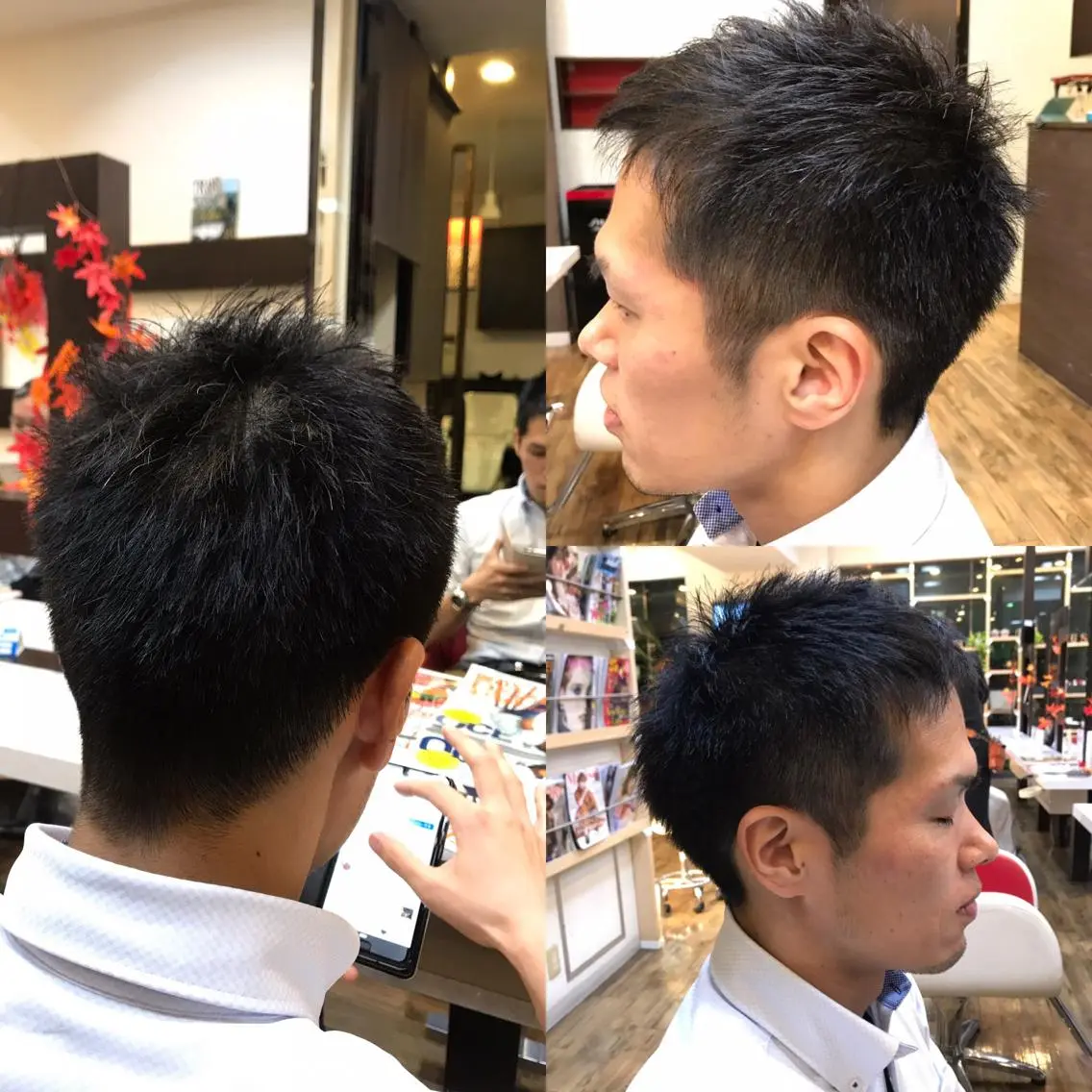 ショート メンズ ビジネス ショートヘア カット 赤羽、髪質改善サロン 吉野リョウスケのヘアスタイル