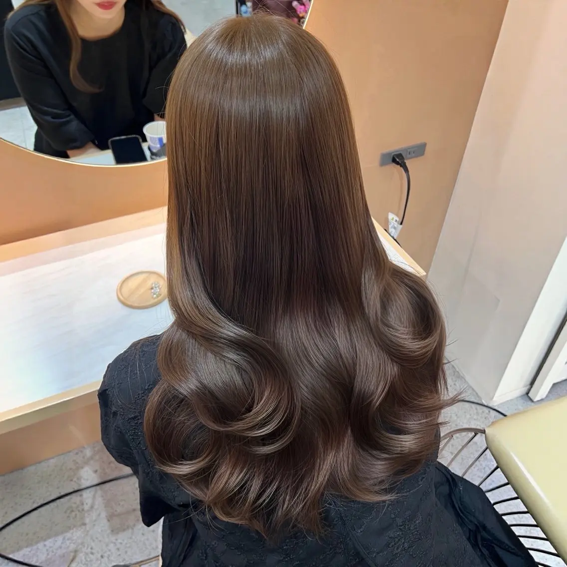 ロング ヘアカラー トリートメント ヘッドスパ ヘアセット 💎内部補修ケアカラ ー/ブリーチなし清野のヘアスタイル