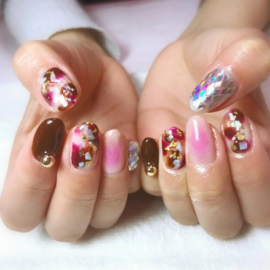 ネイル 大理石ネイル(マーブル) Era nailのネイルデザイン