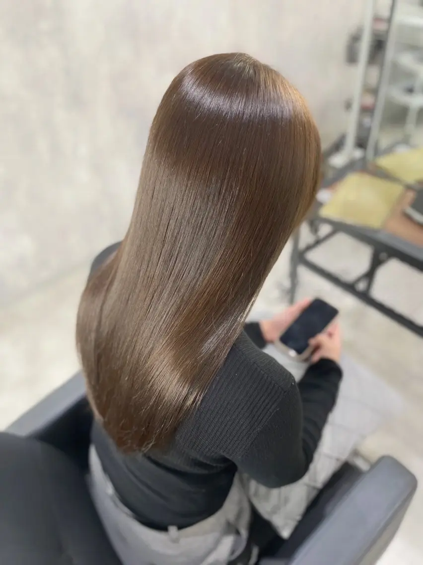 ロング カット ヘアカラー トリートメント 杉野🫧美髪🫧 Zina博多店長のヘアスタイル
