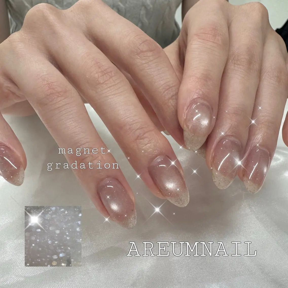 ネイル マグネットネイル areum nailのネイルデザイン