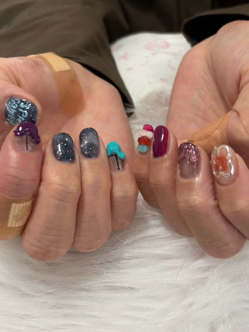 ネイル ハンドネイル 梅島の ネイル屋さんのネイルデザイン