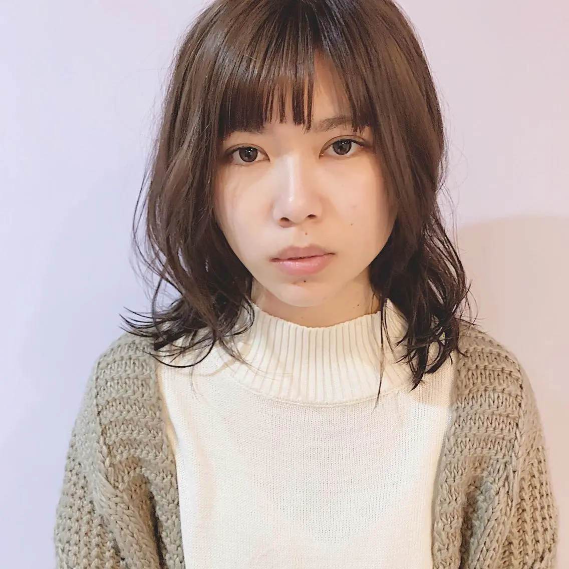 ミディアム カラー 中川 竜誠のヘアスタイル