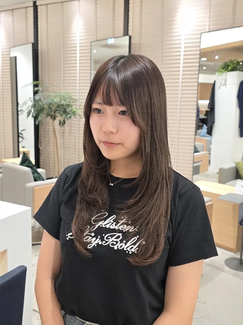 ロング カット ヘアカラー トリートメント ✂髪質改善ストレート NO.1 深澤 颯斗のヘアスタイル