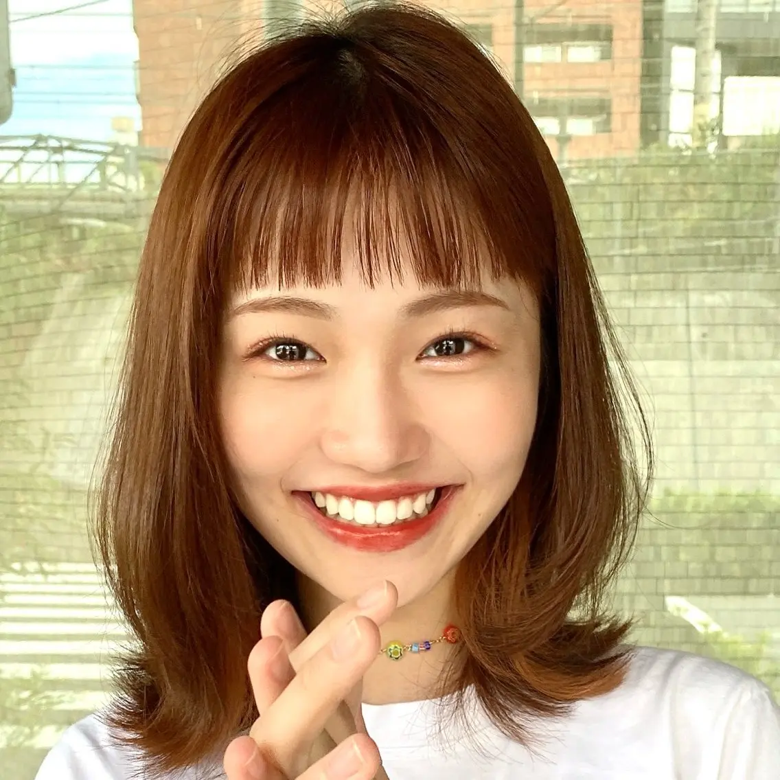 ミディアム ミディアムパーマ ハイライト 髪質改善 レイヤーカット ショート職人 美容師【KENTA】のヘアスタイル