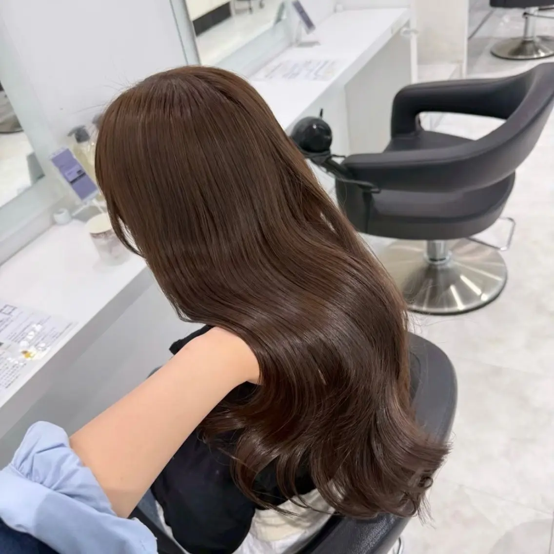 カラー 🤍ブリーチなし ブラウンhimi🤍のヘアスタイル