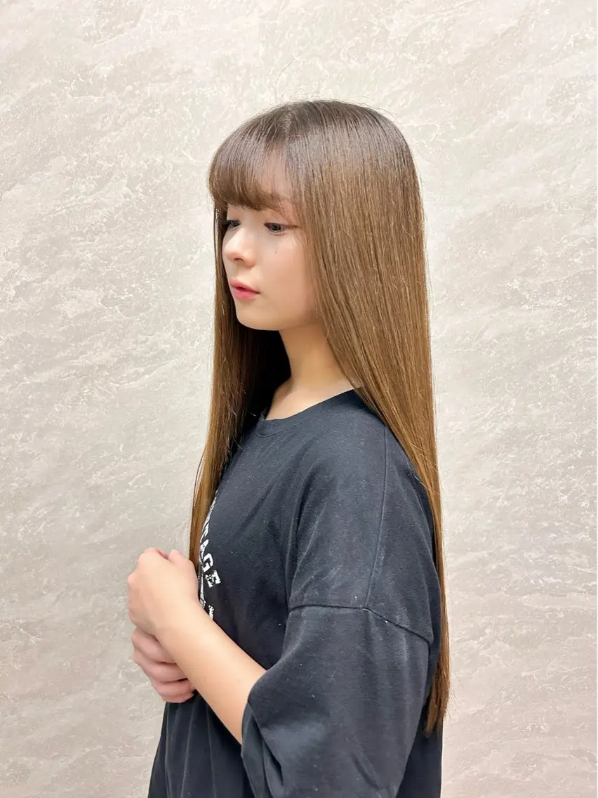 ロング 髪質改善 縮毛矯正 miiro 長津田 髪質改善 フジムラのヘアスタイル