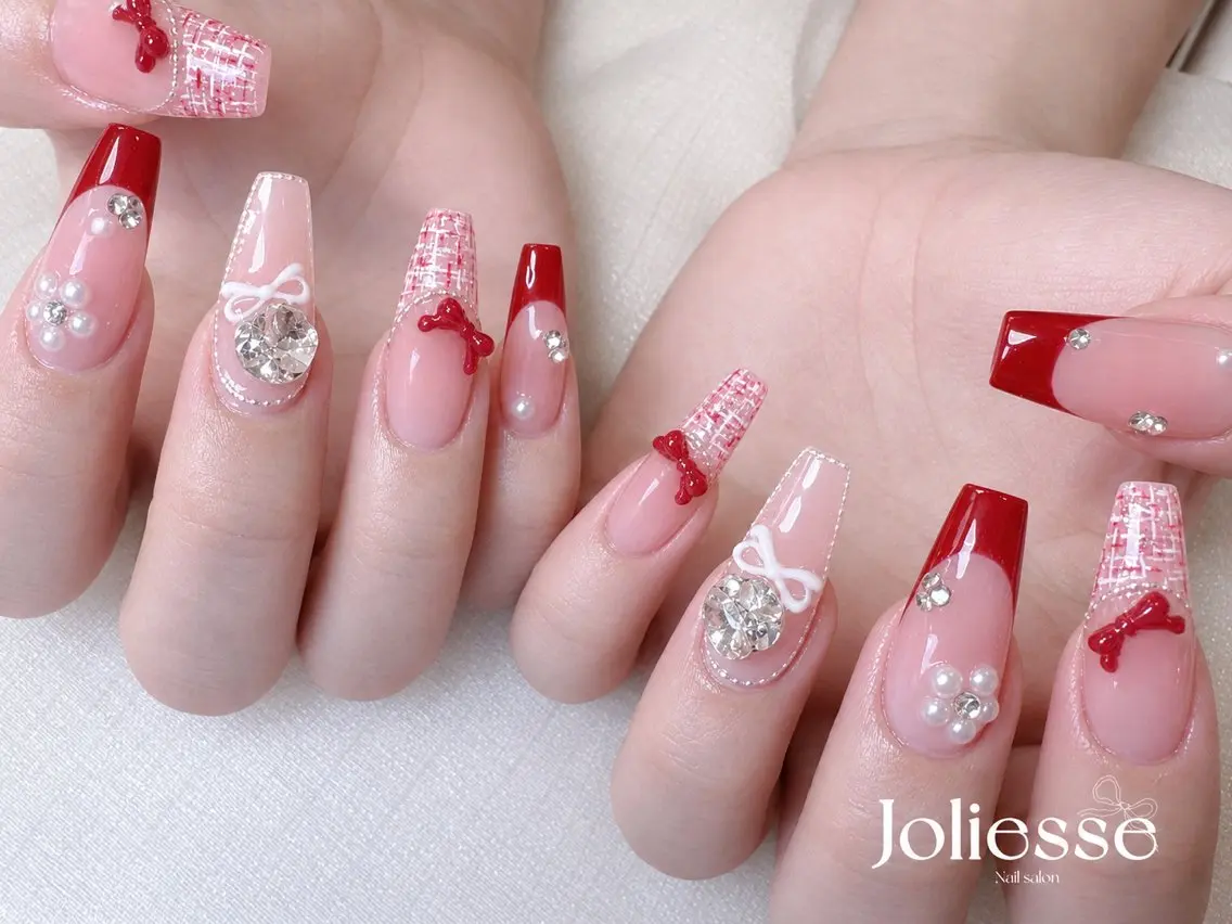 ネイル ツイードネイル Joliesse nail salonのネイルデザイン
