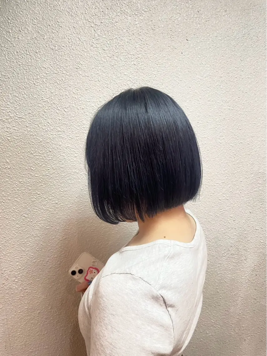 ミディアム カラー ヘアカラー 濱本 樹蘭のヘアスタイル