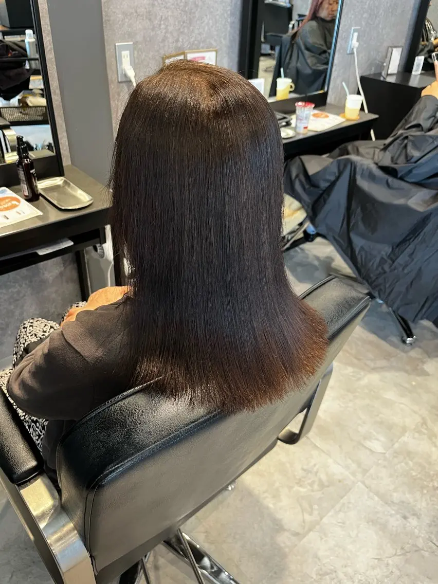 ミディアム 髪質改善 トリートメント ink aiのヘアスタイル