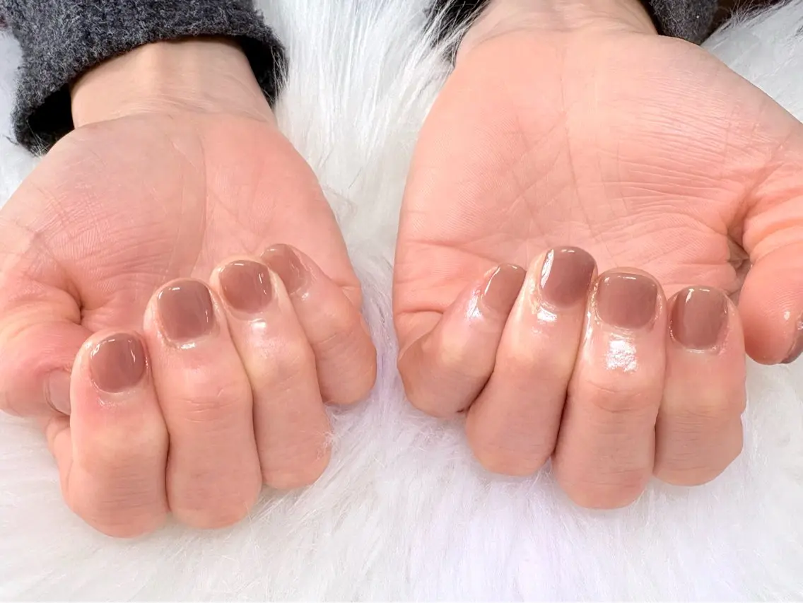 ネイル ワンカラーネイル ハンドネイル Nailsalon Dahliaのネイルデザイン