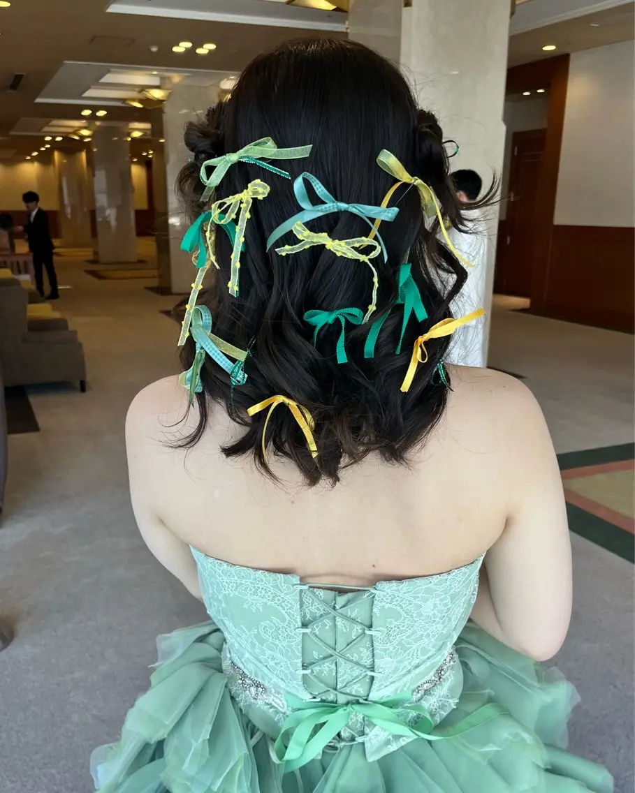 ヘアアレンジ 結婚式・ブライダル ヘアセット 山田 知佳のヘアスタイル